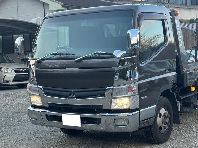 キャンター 　カスタム　積載車　キャリアカー　車輌運搬車　キャンターカスタム　ユニックネオ５　　積載量２０００キロ　メッキバンパー　左右開閉あおり　セーフティーローダー　ナビ　バックカメラ　Ｂｌｕｅｔｏｏｔｈ（46枚目）