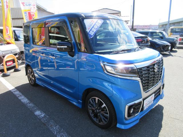 スペーシアカスタム ハイブリッドＸＳ　フラット７認定中古車　衝突軽減ブレーキ　ワンオーナ禁煙車８インチフルセグナビ　バックカメラＧＰＳレーダ左右電動スライドドア　レーンキープアシスト　アクセル踏み間違い防止装置横滑り防止装置　障害物センサ（9枚目）