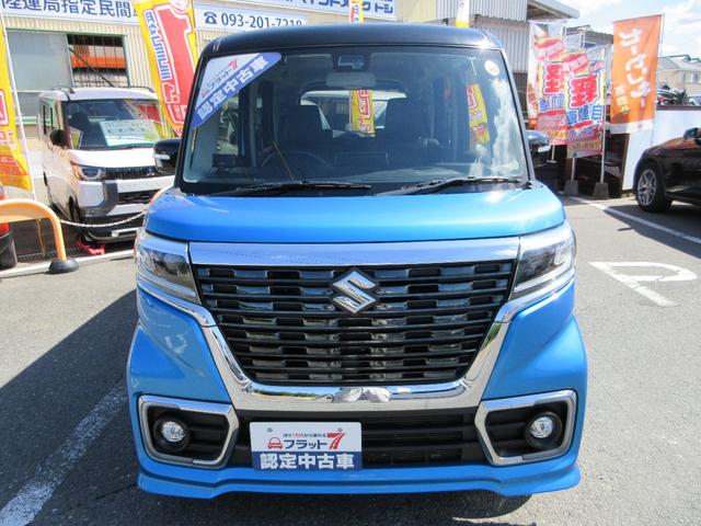 スペーシアカスタム ハイブリッドＸＳ　フラット７認定中古車　衝突軽減ブレーキ　ワンオーナ禁煙車８インチフルセグナビ　バックカメラＧＰＳレーダ左右電動スライドドア　レーンキープアシスト　アクセル踏み間違い防止装置横滑り防止装置　障害物センサ（10枚目）