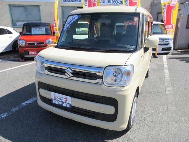 スペーシア ハイブリッドＸ　フラット７認定中古車　衝突軽減ブレーキ　ワンオーナ禁煙車　ワンセグナビ　左右電動スライドドア　アクセル踏み間違い防止装置　横滑り防止装置　障害物センサー（7枚目）