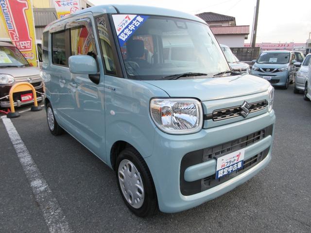 スペーシア ハイブリッドＧ　フラット７認定中古車　衝突軽減ブレーキ　ワンオーナ　禁煙車　フルセグナビ　左右スライドドア　ＥＴＣ　レーンキープアシスト　アクセル踏み間違い防止装置　横滑り防止装置　障害物センサー（7枚目）