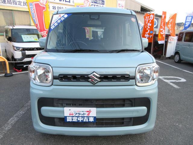 スペーシア ハイブリッドＧ　フラット７認定中古車　衝突軽減ブレーキ　ワンオーナ　禁煙車　フルセグナビ　左右スライドドア　ＥＴＣ　レーンキープアシスト　アクセル踏み間違い防止装置　横滑り防止装置　障害物センサー（8枚目）