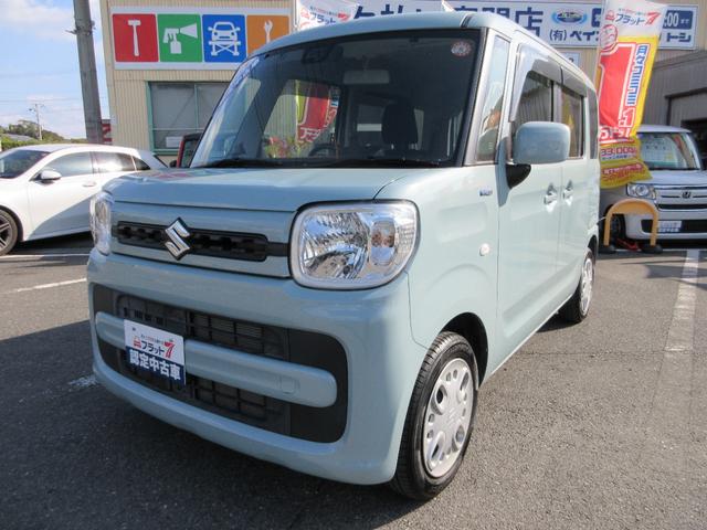 スペーシア ハイブリッドＧ　フラット７認定中古車　衝突軽減ブレーキ　ワンオーナ　禁煙車　ワンセグナビ　ＥＴＣ　バックカメラ　ＧＰＳレーダー　レーンキープアシスト　アクセル踏み間違い防止装置　横滑り防止装置　障害物センサー（7枚目）