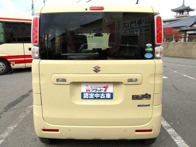スペーシア ハイブリッドＧ　フラット７認定中古車　衝突軽減ブレーキ　ワンオーナ　禁煙車　ワンセグナビ　ＥＴＣ　ドライブレコーダー前後　ＧＰＳレーダー　レーンキープアシスト　アクセル踏み間違い防止装置　横滑り防止装置　障害物センサ（13枚目）