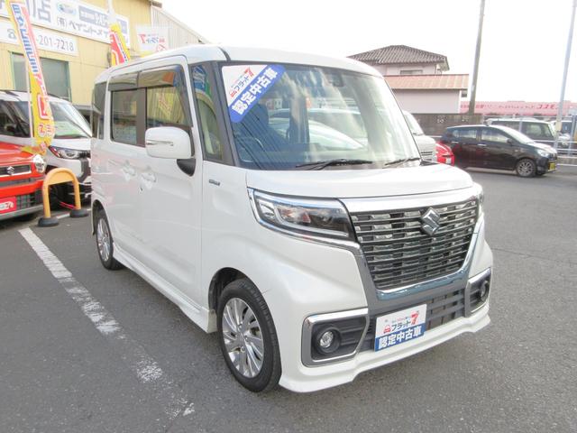 スペーシアカスタム ハイブリッドGS フラット7認定中古車 衝突軽減ブレーキ ワンオーナ 禁煙車 ワンセグナビ ETC GPSレーダー バックカメラ 左側電動スライド シートヒーター レーンキープアシスト アクセル踏み間違い防止装置(11枚目)