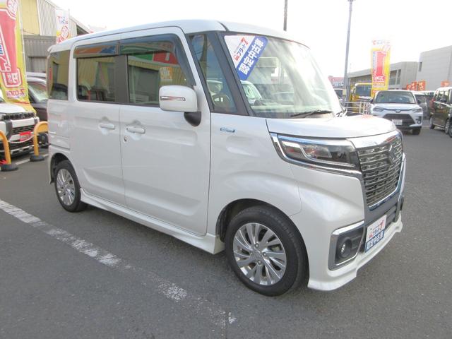 スペーシアカスタム ハイブリッドGS フラット7認定中古車 衝突軽減ブレーキ ワンオーナ 禁煙車 ワンセグナビ ETC GPSレーダー バックカメラ 左側電動スライド シートヒーター レーンキープアシスト アクセル踏み間違い防止装置(12枚目)