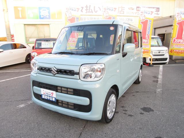 スペーシア ハイブリッドG フラット7認定中古車 ワンオーナー 禁煙車 衝突軽減ブレーキ ワンセグナビ ETC キーフリー アクセル踏み間違い防止装置 レーンキープアシスト 横滑り防止装置 障害物センサー(7枚目)