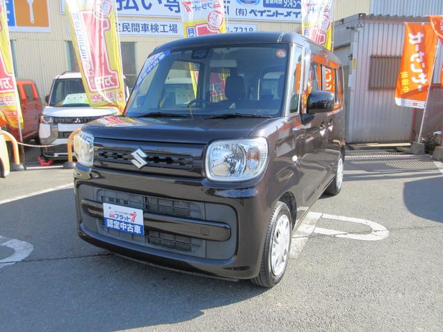 スペーシア ハイブリッドG フラット7認定中古車 ワンオーナー 禁煙車 衝突軽減ブレーキ ワンセグナビ ETC キーフリー アクセル踏み間違い防止装置 レーンキープアシスト 横滑り防止装置 障害物センサー(7枚目)