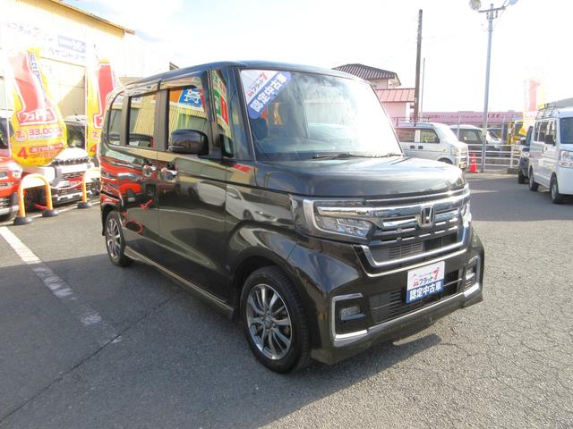 Ｎ－ＢＯＸカスタム Ｌ　フラット７認定中古車　ワンオーナー　衝突軽減ブレーキ　フルセグナビ　両側シートヒーター　バックカメラ　左側電動スライドドア　キーフリー　アクセル踏み間違い防止装置　レーンキープアシスト　障害物センサー（6枚目）