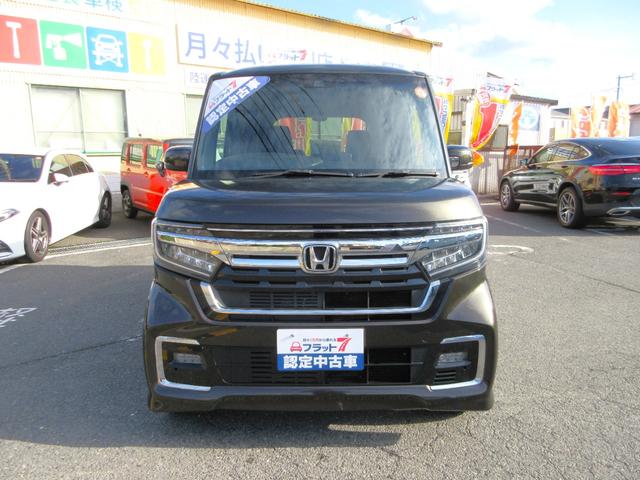 Ｎ－ＢＯＸカスタム Ｌ　フラット７認定中古車　ワンオーナー　衝突軽減ブレーキ　フルセグナビ　両側シートヒーター　バックカメラ　左側電動スライドドア　キーフリー　アクセル踏み間違い防止装置　レーンキープアシスト　障害物センサー（7枚目）