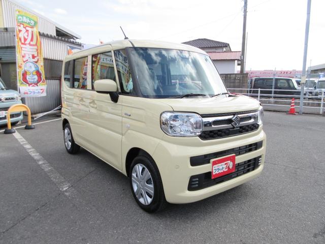 スペーシア ハイブリッドＧ　フラット７認定中古車　衝突軽減ブレーキ　展示車　カーテンエアバック　左右スライドドア　レーンキープアシスト　アクセル踏み間違い防止装置　横滑り防止装置　障害物センサー　盗難防止装置（7枚目）