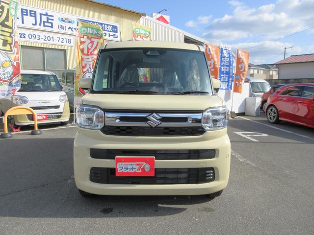 スペーシア ハイブリッドＧ　フラット７認定中古車　衝突軽減ブレーキ　展示車　カーテンエアバック　左右スライドドア　レーンキープアシスト　アクセル踏み間違い防止装置　横滑り防止装置　障害物センサー　盗難防止装置（8枚目）