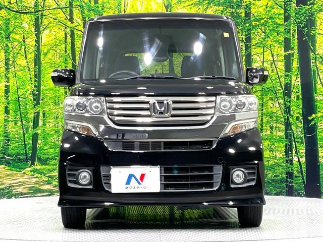 N-BOXカスタム G・Lパッケージ 禁煙車 純正ナビ バックカメラ フルセグTV ETC 電動スライドドア HIDヘッドライト オートライト オートエアコン 純正14インチAW フロントフォグランプ 電動格納ミラー スマートキー(14枚目)