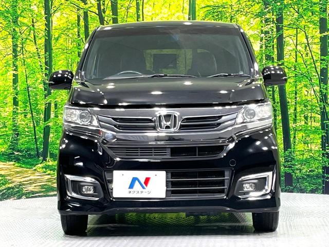 N-WGNカスタム G・ターボパッケージ ディスプレイ付きオーディオ バックカメラ HIDヘッドライト LEDフロントフォグ ETC ハーフレザーシート クルーズコントロール アイドリングストップ オートエアコン スマートキー(14枚目)