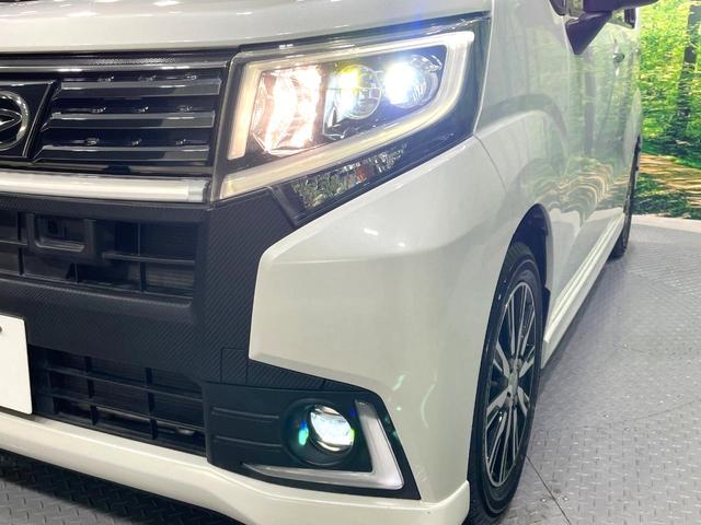ムーヴ カスタム X ハイパーSA 禁煙車 2トーンスタイル スマートアシスト KENWOODナビ ETC LEDヘッドライト LEDフロントフォグ オートエアコン ハーフレザーシート スマートキー プッシュスタート(12枚目)