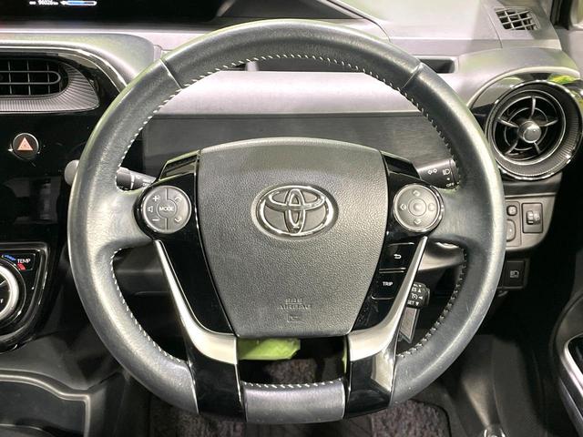 アクア クロスオーバー　純正ナビ　バックカメラ　禁煙車　セーフティセンス　車線逸脱警報　オートマチックハイビーム　クルーズコントロール　ハーフレザー　ドラレコ　フルセグ　Ｂｌｕｅｔｏｏｔｈ再生　ＥＴＣ　純正１６インチアルミ（11枚目）
