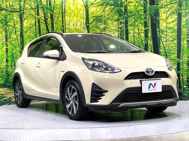 アクア クロスオーバー　純正ナビ　バックカメラ　禁煙車　セーフティセンス　車線逸脱警報　オートマチックハイビーム　クルーズコントロール　ハーフレザー　ドラレコ　フルセグ　Ｂｌｕｅｔｏｏｔｈ再生　ＥＴＣ　純正１６インチアルミ（16枚目）