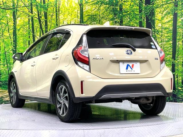 アクア クロスオーバー　純正ナビ　バックカメラ　禁煙車　セーフティセンス　車線逸脱警報　オートマチックハイビーム　クルーズコントロール　ハーフレザー　ドラレコ　フルセグ　Ｂｌｕｅｔｏｏｔｈ再生　ＥＴＣ　純正１６インチアルミ（40枚目）