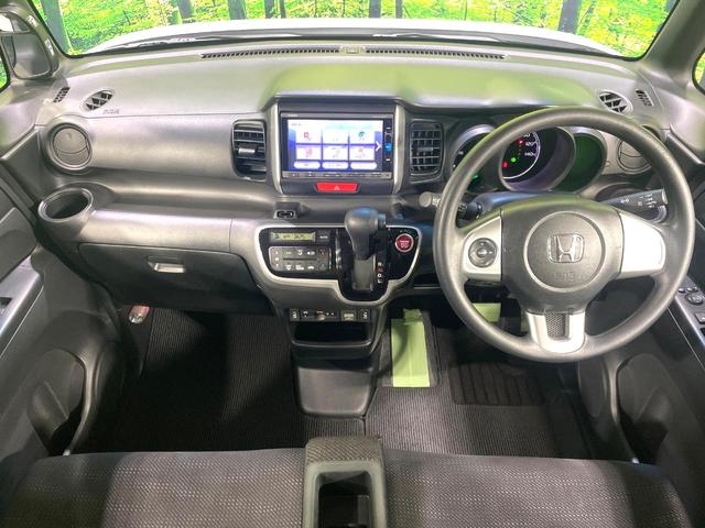 Ｎ－ＢＯＸ Ｇ　ＳＳパッケージ　純正ナビ　バックカメラ　禁煙車　両側電動ドア　ＨＩＤヘッド　シートヒーター　ドラレコ　フルセグ　Ｂｌｕｅｔｏｏｔｈ再生　ＥＴＣ　スマートキー　オートライト／エアコン　電動格納ミラー　盗難防止システム（2枚目）