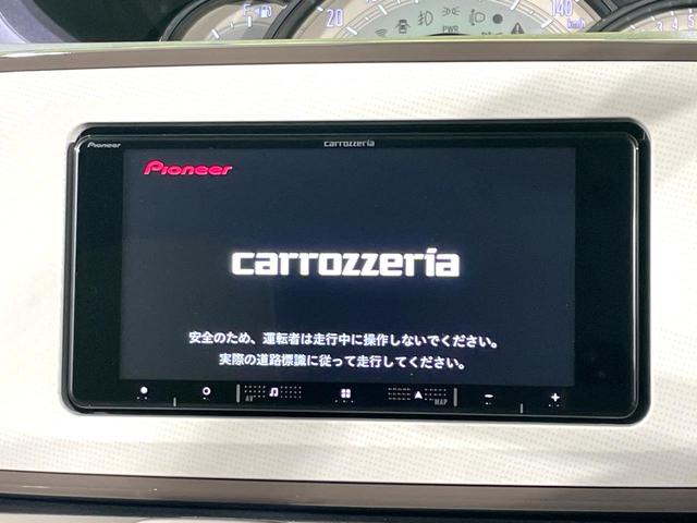 ムーヴキャンバス Ｇメイクアップリミテッド　ＳＡＩＩＩ　メモリナビ　全周囲カメラ　両側電動ドア　禁煙車　衝突軽減システム　スマートキー　ＬＥＤヘッド／フォグ　オートハイビーム　オートライト／エアコン　Ｂｌｕｅｔｏｏｔｈ再生　フルセグ　車線逸脱警報（3枚目）