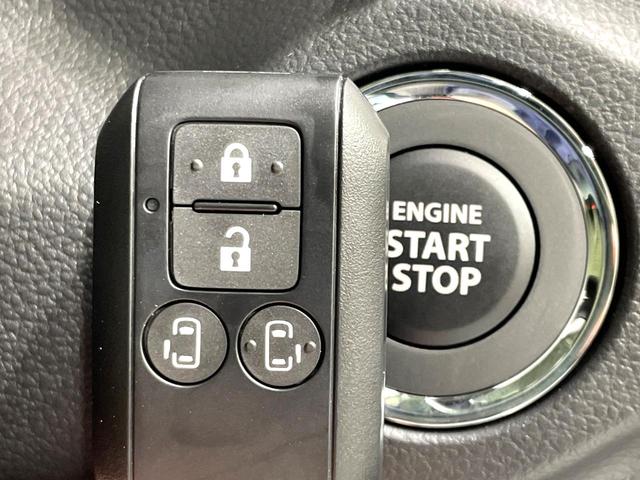 スペーシア ハイブリッドＸ　届出済未使用車　両側電動ドア　セーフティサポート　シートヒーター　踏み間違い防止装置　車線逸脱警報　ハイビームアシスト　ＬＥＤヘッド　オートライト／エアコン　スマートキー　アイドリングストップ（8枚目）