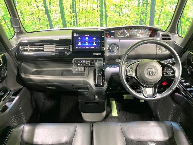 Ｎ－ＢＯＸカスタム Ｌターボ　禁煙車　純正８型ナビ　両側電動スライドドア　ホンダセンシング　アダプティブクルーズ　バックカメラ　ドラレコ　ＥＴＣ　ＬＥＤヘッドライト　シートヒーター　ハーフレザーシート　純正１５インチＡＷ（2枚目）