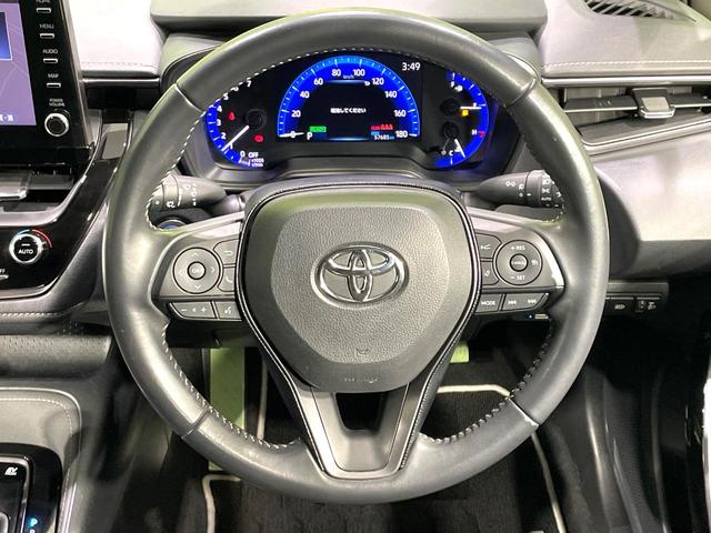 カローラツーリング ハイブリッド　ダブルバイビー　モデリスタエアロ　純正９型ディスプレイ　バックカメラ　禁煙車　セーフティセンス　レーダークルーズ　ＬＥＤヘッド／フォグ　ハーフレザー　ドラレコ　Ｂｌｕｅｔｏｏｔｈ再生　ＥＴＣ　スマートキー（13枚目）