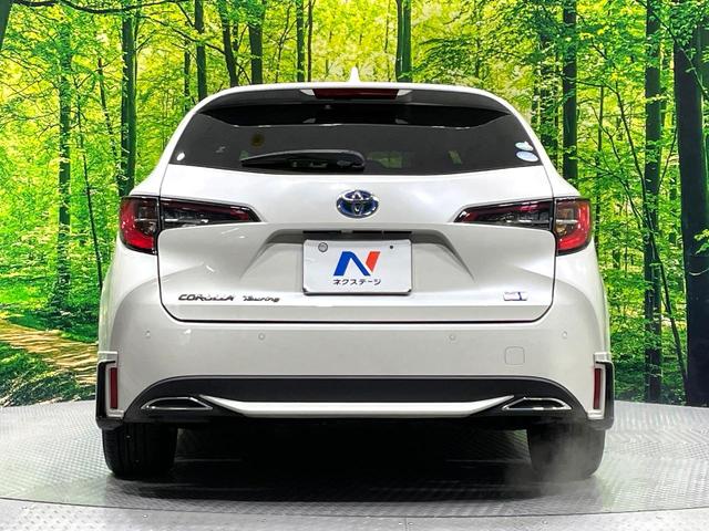 カローラツーリング ハイブリッド　ダブルバイビー　モデリスタエアロ　純正９型ディスプレイ　バックカメラ　禁煙車　セーフティセンス　レーダークルーズ　ＬＥＤヘッド／フォグ　ハーフレザー　ドラレコ　Ｂｌｕｅｔｏｏｔｈ再生　ＥＴＣ　スマートキー（17枚目）