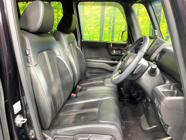 N-BOXカスタム G・Lターボホンダセンシング 禁煙車 両側電動スライド 衝突軽減 純正ナビ アダプティブクルーズ バックカメラ ETC ドラレコ フルセグ スマートキー シートヒーター ハーフレザーシート LEDヘッド/フォグ 革巻きステアリング(10枚目)