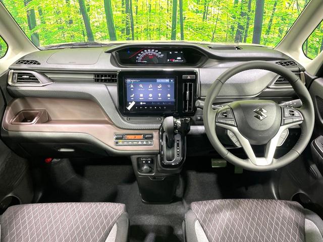 ソリオバンディット ハイブリッドＭＶ　登録済未使用車　純正９型ナビ　全周囲カメラ　両側電動ドア　セーフティサポート　アダプティブクルーズ　ブラインドスポットモニター　クリアランスソナー　ＬＥＤヘッド／フォグ　シートヒーター　フルセグ（2枚目）