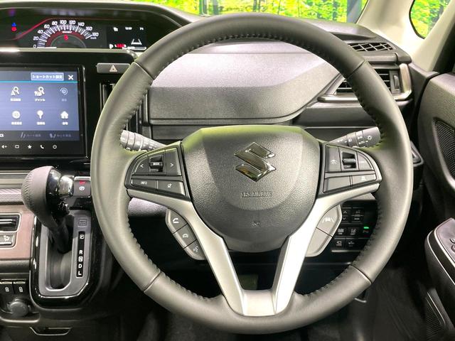 ソリオバンディット ハイブリッドＭＶ　登録済未使用車　純正９型ナビ　全周囲カメラ　両側電動ドア　衝突軽減装置　アダプティブクルーズ　ブラインドスポットモニター　ＬＥＤヘッド／フォグ　シートヒーター　コーナーセンサー　フルセグ（13枚目）