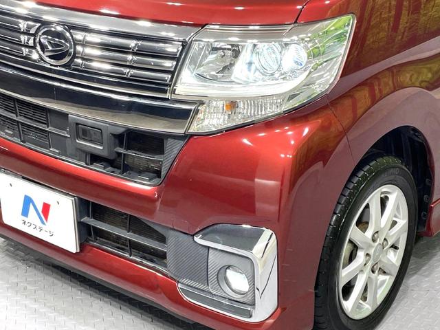 タント カスタムＸ　ＳＡＩＩ　禁煙車　ＳＤナビ　パワースライドドア　衝突軽減装置　踏み間違い防止装置　ＬＥＤヘッド　ＥＴＣ　オートエアコン　アイドリングストップ　スマートキー　純正１４インチアルミ　横滑り防止装置　盗難防止システム（14枚目）