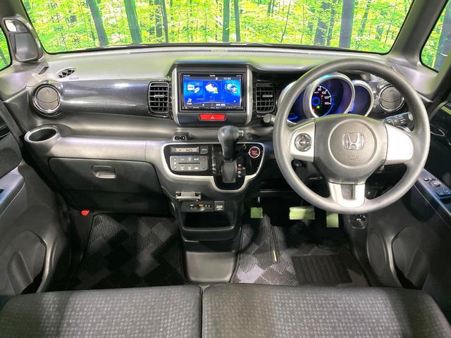 N-BOXカスタム G・Lパッケージ メモリーナビ バックカメラ 禁煙車 パワースライドドア HIDヘッド フルセグ Bluetooth再生 ETC スマートキー 純正14インチアルミ 電動格納ミラー アイドリングストップ オートエアコン(2枚目)