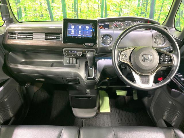 N-BOXカスタム G・Lターボホンダセンシング 純正ナビ バックカメラ 禁煙車 両側電動ドア ターボ ホンダセンシング アダプティブクルーズ LEDヘッド ハーフレザー 踏み間違い防止装置 Bluetooth再生 ETC スマートキー(2枚目)