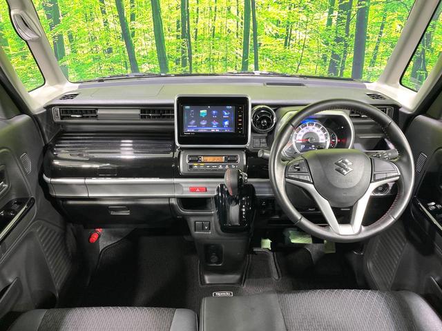 スペーシアカスタム ハイブリッドＸＳ　両側電動ドア　純正ＳＤナビ　全周囲カメラ　衝突被害軽減システム　禁煙車　ハーフレザーシート　シートヒーター　コーナーセンサー　スマートキー　ＬＥＤヘッド　ＥＴＣ　純正１５インチアルミ（2枚目）