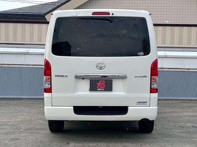 ハイエースバン 　ＯＨＬＩＮＳ（オーリンズ）車高調／ＡＬＰＩＮＥ後席モニター／キャメル色シートカバー／ＣｒｉｍｓｏｎＭｏｏｎ　ＤＥＡＮ　ＣＲＯＳＳ　ＣＯＵＮＴＲＹ／パイオニアスピーカー／クルーズコントロール／１オーナー（4枚目）
