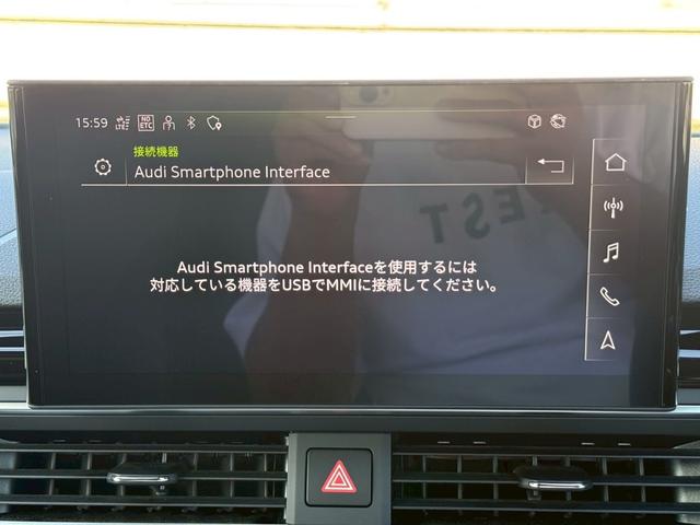Ａ５スポーツバック ４０ＴＤＩクワトロ　Ｓライン　純正１０．１インチデカナビ／Ｂｌｕｅｔｏｏｔｈ／ＴＶチューナー／３６０°ビュー・モニター／デジタルインナーミラー／バーチャルコックピット／半革シート／ブラインドスポットモニター（15枚目）