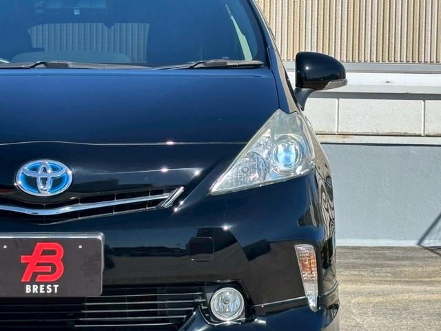 プリウスアルファ S チューン ブラック ALPINE9インチナビ/Bluetooth/フルセグTV/フリップダウンモニター/純正16インチAW/MODELLISTAエアロ/革巻ステアリング/クルーズコントロール/デジタルミラー+ドラレコ(32枚目)