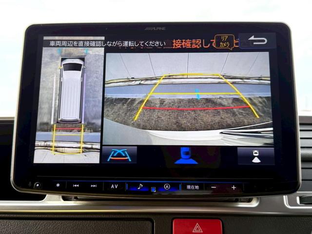 ハイエースワゴン グランドキャビン ALPINE11インチナビ/Bluetooth/フルセグTV/パノラミックビューモニター/デジタルミラー/電動スライド/トヨタセーフティセンス/CRIMSON(クリムソン) BARBERO17インチ(19枚目)