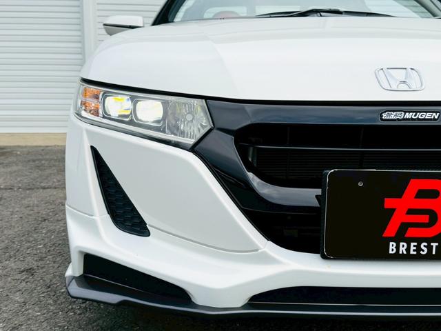 S660 α 無限フルエアロ/リアスポイラー/BLITZ(ブリッツ)車高調/WORK EMOTION(ワークエモーション)15インチアルミ/赤無限シートカバー/sense-brand(センスブランド)4本出マフラー(34枚目)