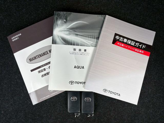 アクア クロスオーバー 純正ナビ/Bluetooth/フルセグTV/バックモニター/革巻ステアリング/ステアリングリモコン/純正16インチアルミ/ユーザー買取車/禁煙車/取説&保証書&スペアキー(28枚目)