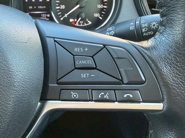 エクストレイル モード・プレミア　ハイブリッド　純正ナビ／Ｂｌｕｅｔｏｏｔｈ／フルセグＴＶ／アラウンドビューモニター／インテリジェントクリアランスソナー／パワーリアゲート／クルーズコントロール／純正１９インチアルミ／黒革シート／ステリモ（18枚目）