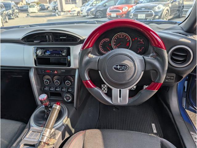 社外レッドカーボン調ハンドル