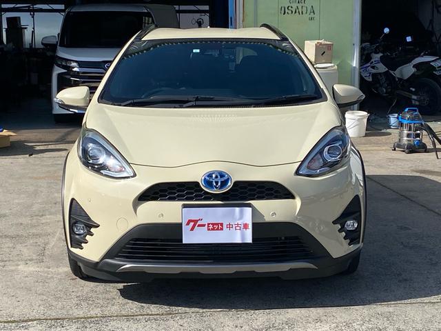 アクア クロスオーバー　グラム　９インチメモリーナビ　バックカメラ　ドライブレコーダー　衝突被害軽減システム　ＥＴＣ　ＣＤ＆ＤＶＤ再生　アルミホイール　スマートキー　ハイブリッド（2枚目）