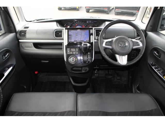 タント カスタムＲＳ　トップエディションＳＡＩＩＩ　社外８インチメモリーナビ・バックカメラ・ＣＤ／ＤＶＤ・Ｂｌｕｅｔｏｏｔｈ・両側電動スライドドア・シートヒーター・オートハイビーム・ハーフレザーシート・ＬＥＤヘッドライト・プッシュスタート・純正アルミ（2枚目）