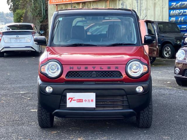 ハスラー Ｘ　ナビ・フルセグＴＶ／Ｂｌｕｅｔｏｏｔｈ接続／ＣＤ・ＤＶＤ再生／シートヒーター／プッシュスタート／スマートキー／１５インチアルミホイール／オープンカントリータイヤ／アイドリングストップ（5枚目）