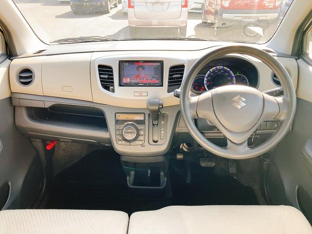 ワゴンR FX ナビ TV キーレスエントリー アイドリングストップ 電動格納ミラー ベンチシート CVT 盗難防止システム ABS CD USB 衝突安全ボディ エアコン パワーステアリング パワーウィンドウ(2枚目)