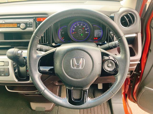 N-WGNカスタム G・Aパッケージ オートクルーズコントロール 衝突被害軽減システム オートライト HID スマートキー アイドリングストップ 電動格納ミラー ベンチシート CVT 盗難防止システム ABS ESC CD(3枚目)