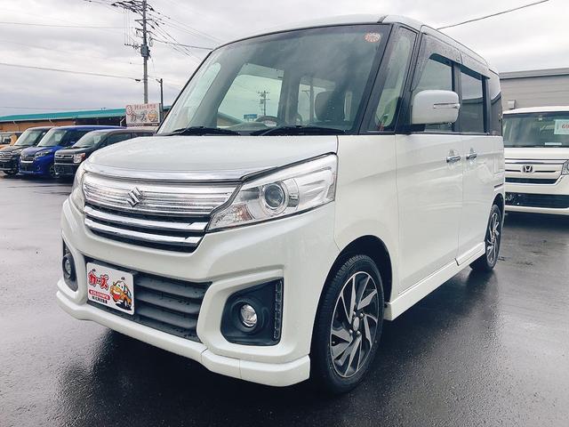 スペーシアカスタム ＸＳ　ＥＴＣ　バックカメラ　両側電動スライドドア　ナビ　ＴＶ　レーンアシスト　衝突被害軽減システム　オートライト　ＨＩＤ　スマートキー　アイドリングストップ　ベンチシート　ＣＶＴ　盗難防止システム　ＡＢＳ（12枚目）