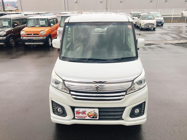 スペーシアカスタム ＸＳ　ＥＴＣ　バックカメラ　両側電動スライドドア　ナビ　ＴＶ　レーンアシスト　衝突被害軽減システム　オートライト　ＨＩＤ　スマートキー　アイドリングストップ　ベンチシート　ＣＶＴ　盗難防止システム　ＡＢＳ（44枚目）